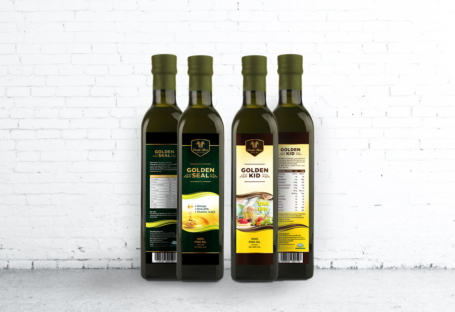 HONOROAD - Thiết kế hệ thống bao bì sản phẩm và brochure dầu ăn HONOROAD